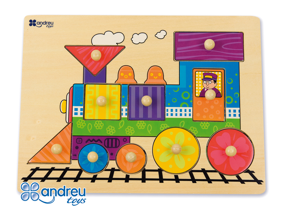 PUZZLE ANDREUTOYS MADEIRA COMBOIO 10 PECAS