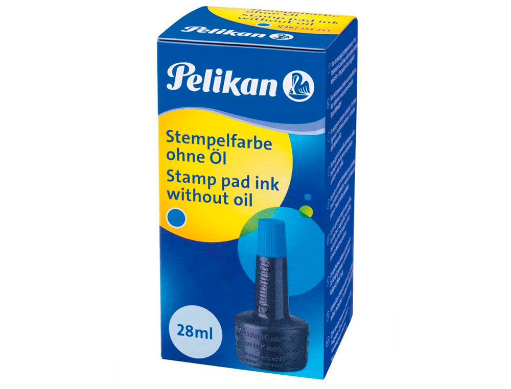 TINTA PARA CARIMBOS PELIKAN 4K FRASCOS 28 ML AZUL