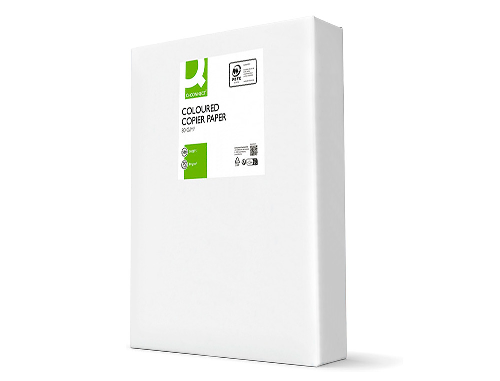 PAPEL DE COR Q-CONNECT DIN A3 80 GR AZUL EMBALAGEM DE 500 FOLHAS