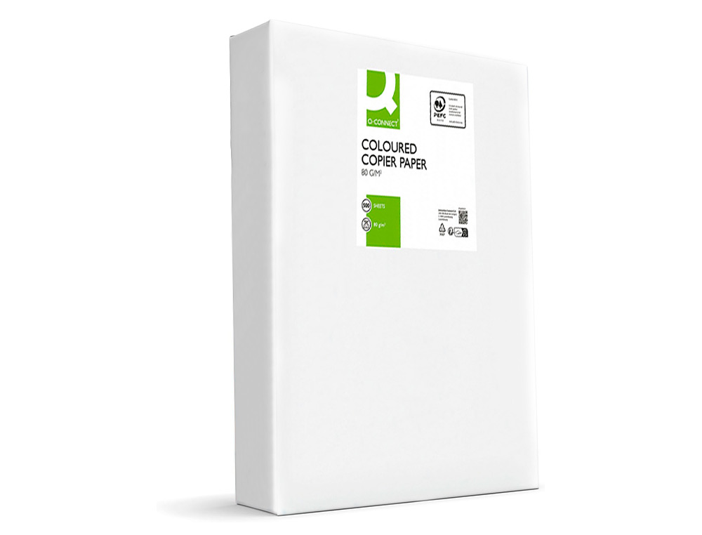 PAPEL DE COR Q-CONNECT DIN A3 80 GR AZUL EMBALAGEM DE 500 FOLHAS