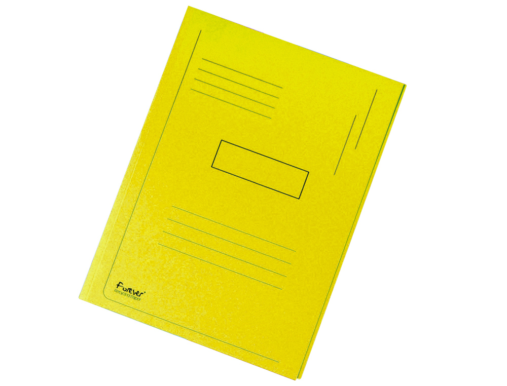 CLASSIFICADOR EXACOMPTA CARTOLINA RECICLADA DIN A4 AMARELO 280GR COM 2 ABAS INTERIOR