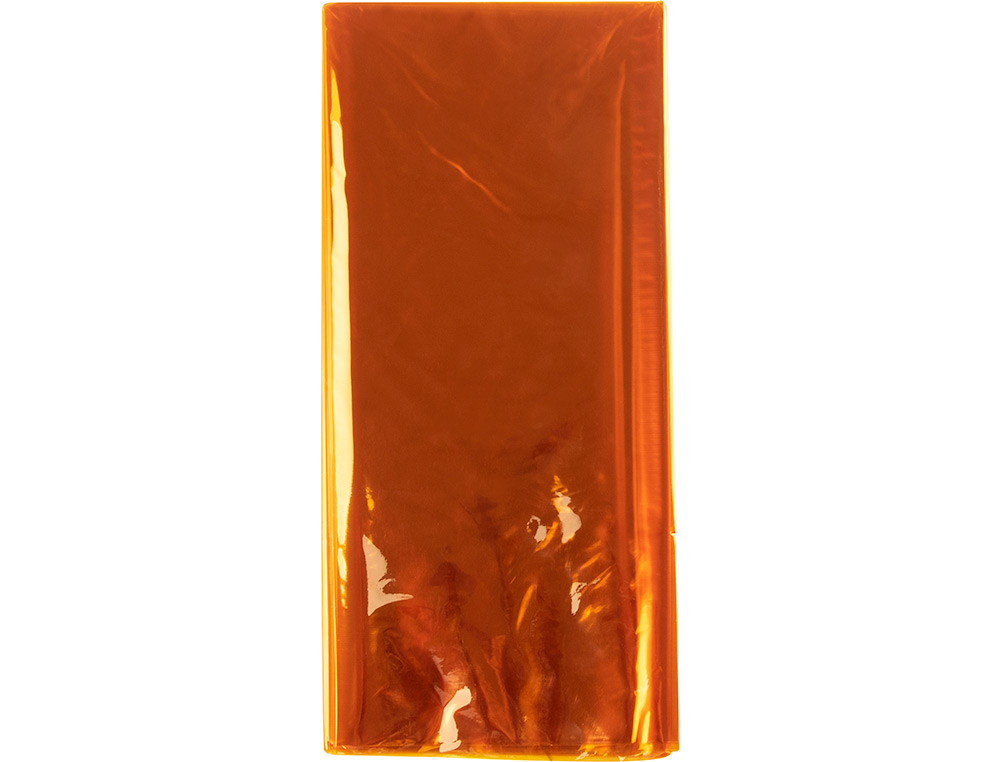 PAPEL CELOFANE LIDERPAPEL 50X70 CM 22GR BOLSA DE 5 FOLHAS AMARELO