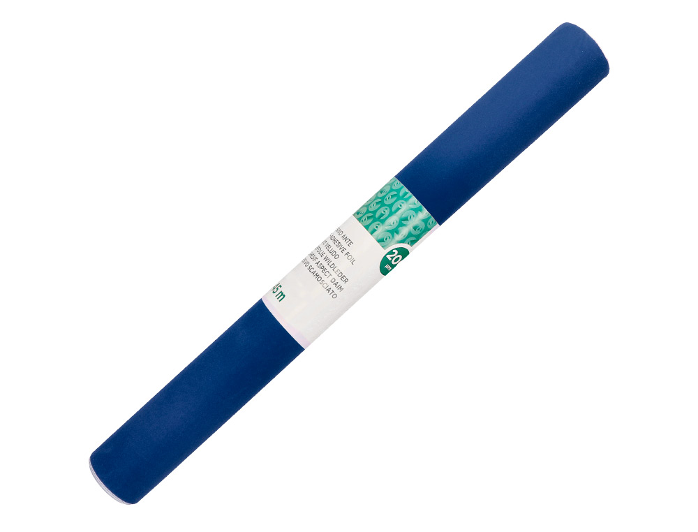 ROLO ADESIVO LIDERPAPEL UNICOLOR AZUL BRILHO ROLO DE 0,45 X 2 MT