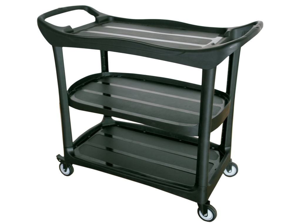 CARRO DE SERVICO MULTIFUNCIONAL Q-CONNECT 3 PRATELEIRAS EM PLASTICO 1115X524X940