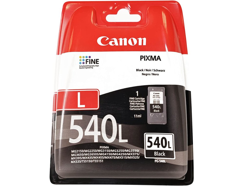 TINTEIRO CANON PG-540L PRETO ALTA CAPACIDADE MG2150 11ML