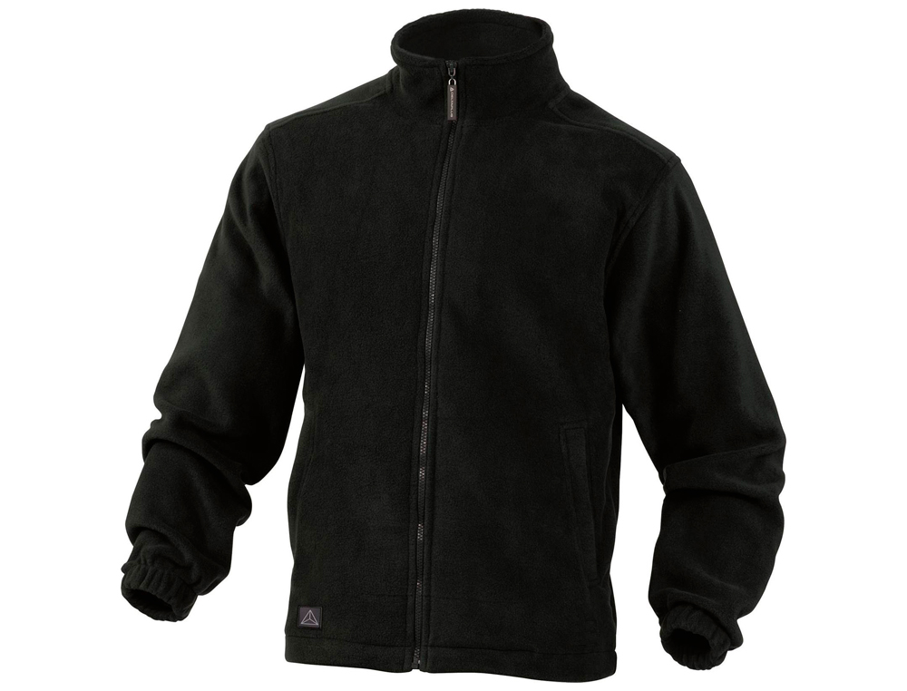CASACO POLAR DELTAPLUS COM PUNHOS ELASTICOS E 2 BOLSOS COR PRETO TAMANHO XXXL