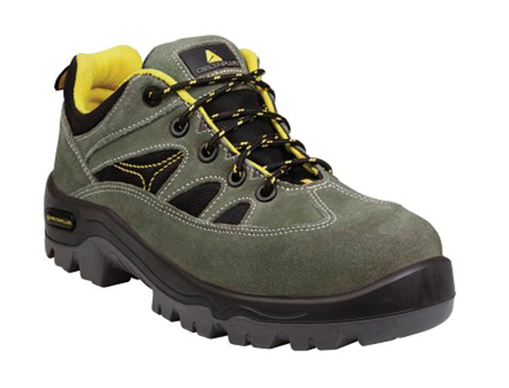 SAPATO DESPORTIVO DELTAPLUS COM BIQUEIRA COMPOSITE COR LARANJA CINZA TAMANHO 43