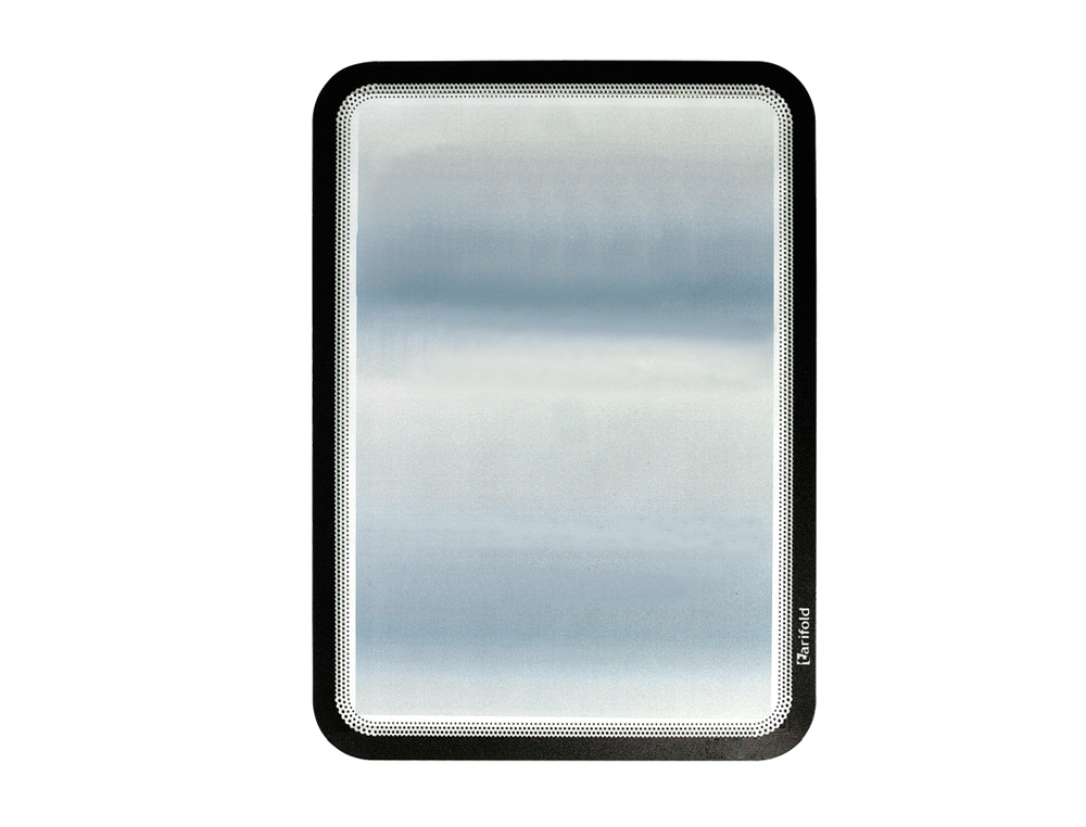 MOLDURA PORTA-ANUNCIO ADESIVA COM FECHO MAGNETICO TARIFOLD DIN A4 EM PVC COR PRETO PACK DE 2 UNIDADES