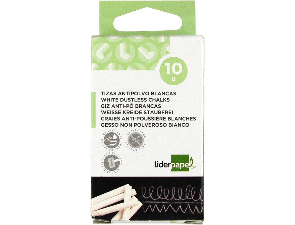 GIZ BRANCO ANTI P LIDERPAPEL CAIXA 10 UNIDADES