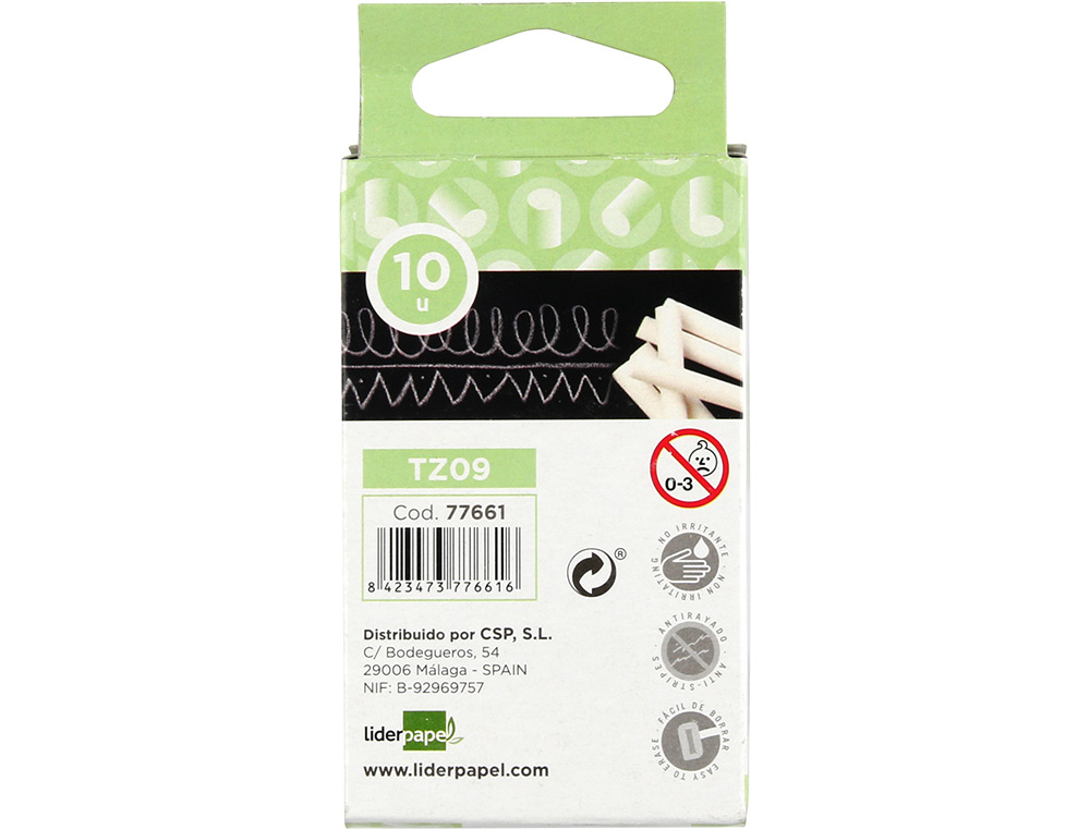 GIZ BRANCO ANTI P LIDERPAPEL CAIXA 10 UNIDADES