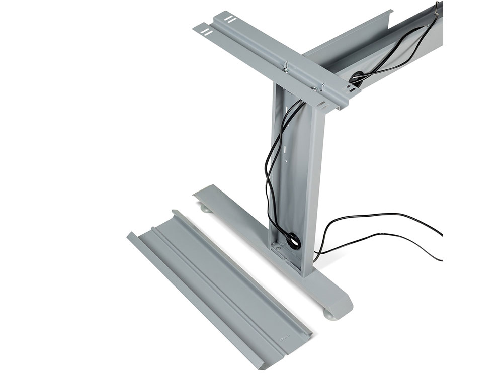 ALA PARA MESA ROCADA SERIE METAL 160X120 CM DIREITA ACABAMENTO AC02 CINZA