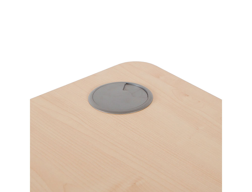 ALA PARA MESA ROCADA SERIE METAL 160X120 CM DIREITA ACABAMENTO AC02 CINZA