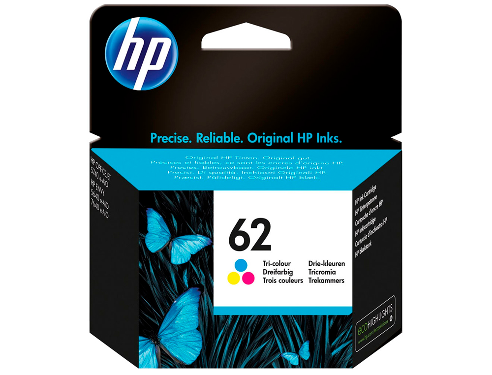 TINTEIRO HP 62 OFFICEJET 5640 / 7640 / 5740 PACK MULTICOLOR -165 PAG