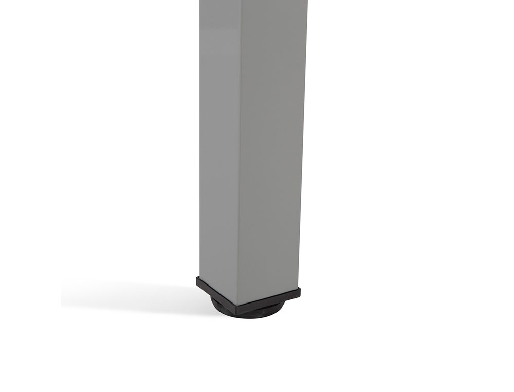 MESA DE ESCRITORIO ROCADA SERIE EXECUTIVE FORMA EM L DIREITA 180X120 CM ACABAMENTO AD01 ALUMINIO/FAIA
