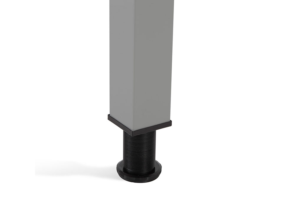 MESA DE ESCRITORIO ROCADA SERIE EXECUTIVE FORMA EM L DIREITA 180X120 CM ACABAMENTO AD01 ALUMINIO/FAIA