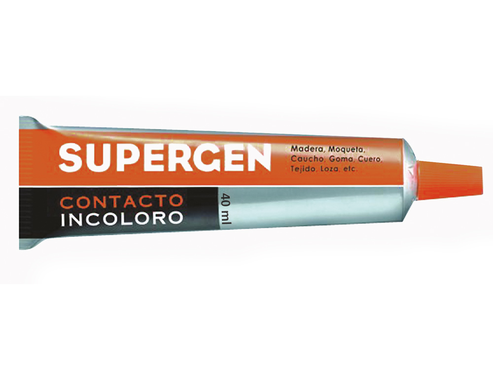 COLA SUPERGEN CONTACTO INCOLOR 40 ML UNIDADE