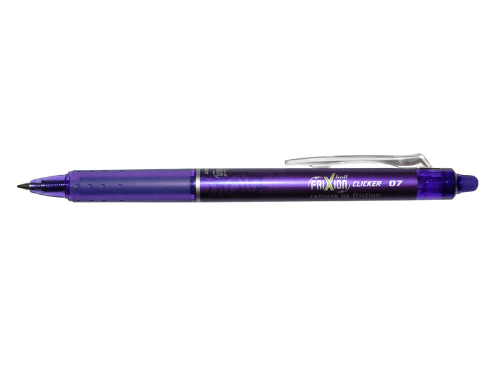 ESFEROGRAFICA PILOT FRIXION CLICKER APAGAVEL 0,7 MM COR VIOLETA EM BLISTER