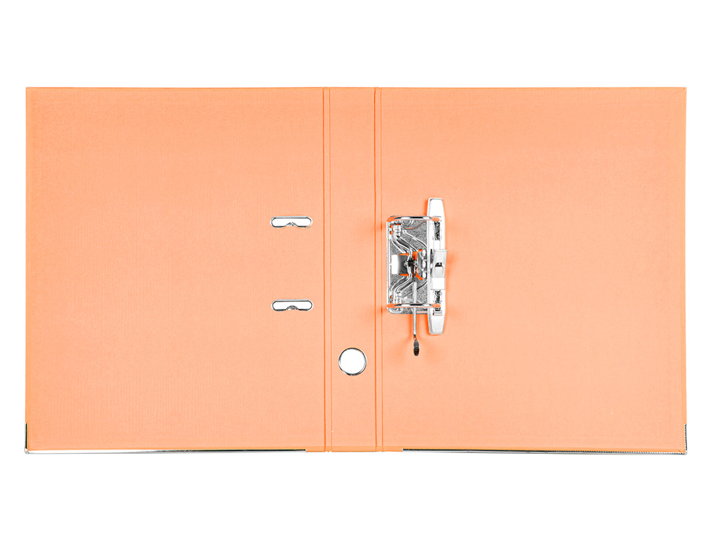 PASTA DE ARQUIVO DE ALAVANCA LIDERPAPEL DOCUMENTA PVC FOLIO LOMBADA 52 MM LARANJA