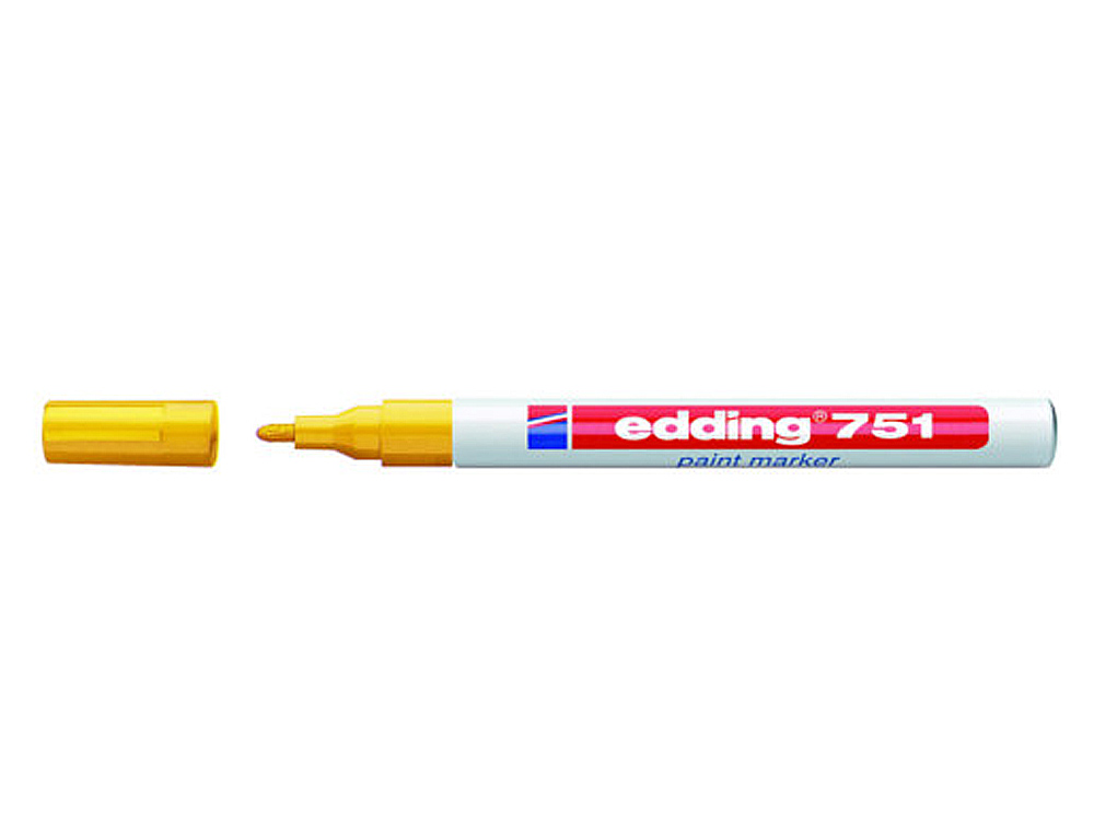 MARCADOR EDDING PONTA FIBRA 751 AMARELO PONTA REDONDA 1-2 MM