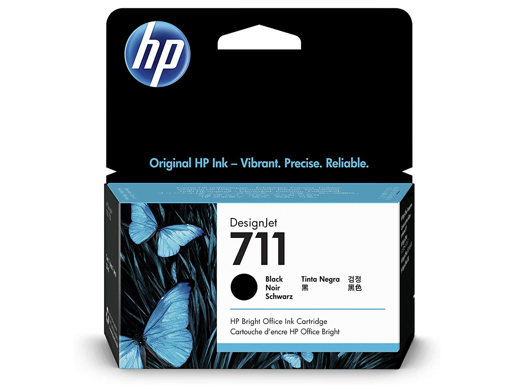 TINTEIRO HP 711 PRETO 38 ML DESIGNJET T120 / T520