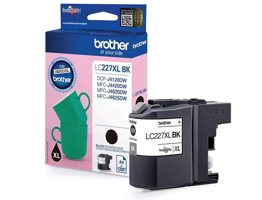 TINTEIRO BROTHER LC-227XL PRETO DCP-J4120DW / MFC-J4420DW / J4620DW / J4625DW 1200 PAG