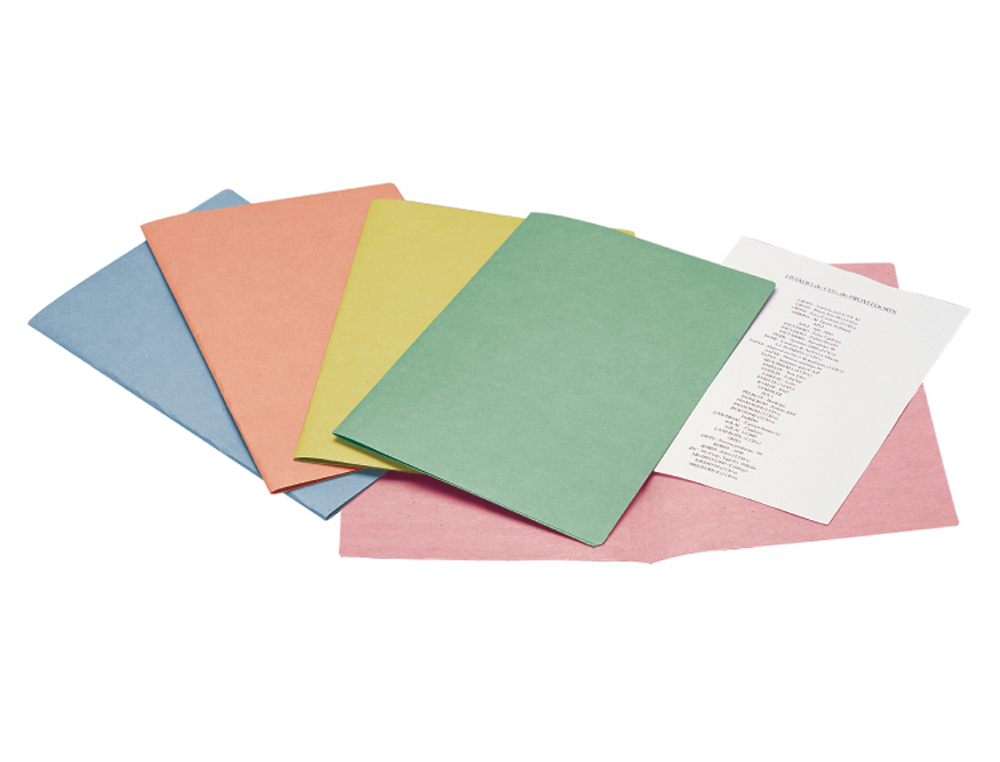 CLASSIFICADOR LIDERPAPEL DE CARTOLINA FOLIO CORES SORTIDAS EMBALAGEM DE 25 UNIDADES