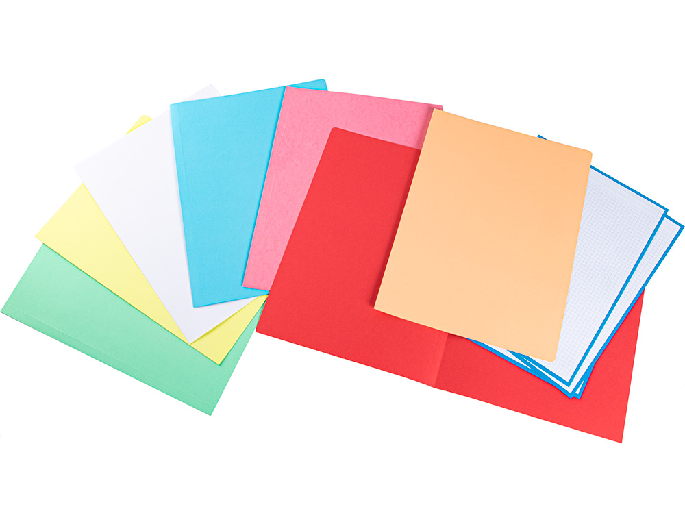 CLASSIFICADOR LIDERPAPEL DE CARTOLINA FOLIO CORES SORTIDAS EMBALAGEM DE 25 UNIDADES