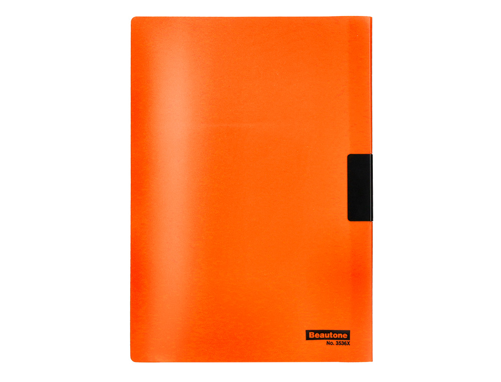 PASTA DOSSIER C/CLIP LATERAL, P/25 FLS, LARANJA (PACK C/10)