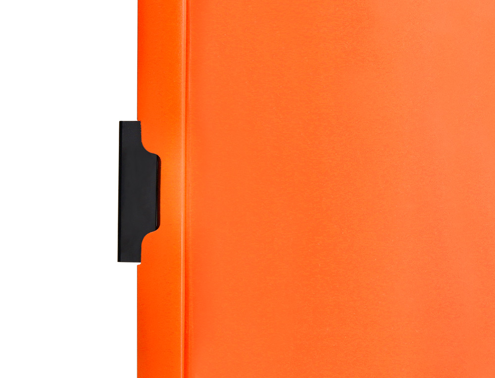 PASTA DOSSIER C/CLIP LATERAL, P/25 FLS, LARANJA (PACK C/10)