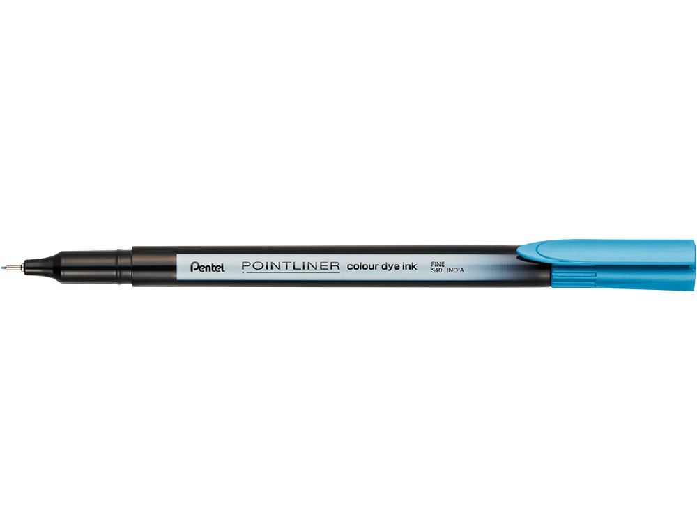 MARCADOR PENTEL DE FIBRA POINTLINER AZUL TURQUESA 0,4 MM