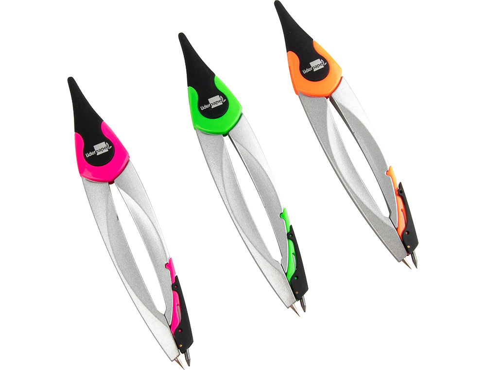 COMPASSO LIDERPAPEL ARTICULADO ADAPTADOR UNIVERSAL E MINAS CORES SORTIDAS