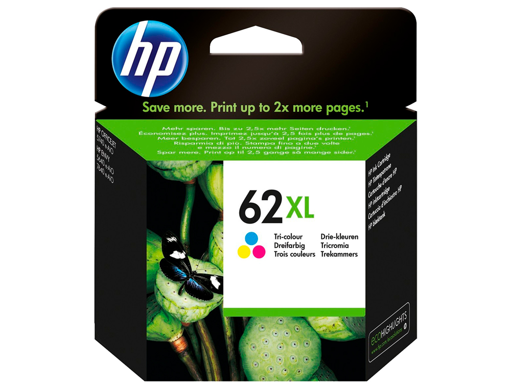 TINTEIRO HP ENVY 5640 / 7640 OFFICEJET 5740 N.62 XL TRICOR 415 PAG