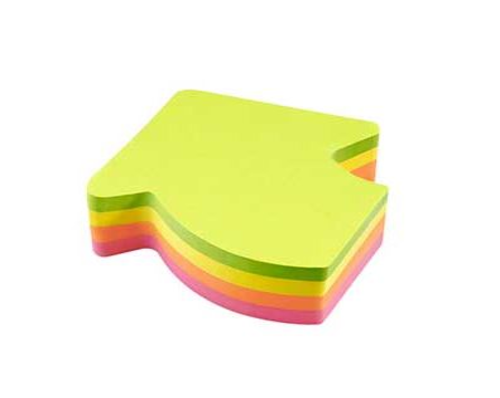 BLOCO DE NOTAS ADESIVAS FLECHA AMARELO, LARANJA, VERDE E ROSA - 200 FOLHAS