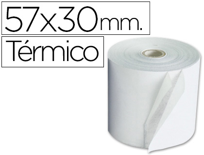 ROLO TERMICO PARA IMPRESSORA 57X30X11 MM 58 GR