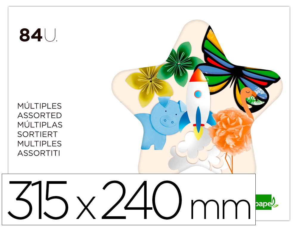 BLOCO TRABALHOS MANUAIS LIDERPAPEL DIVERSOS FOLIO 84 FOLHAS