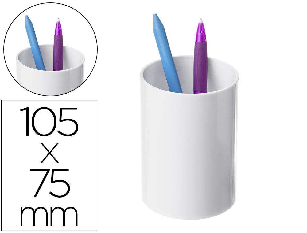 PORTA LAPIS ARCHIVO 2000 ECOGREEN PLASTICO 100% RECICLADO E RECICLAVEL COR BRANCO PASTEL