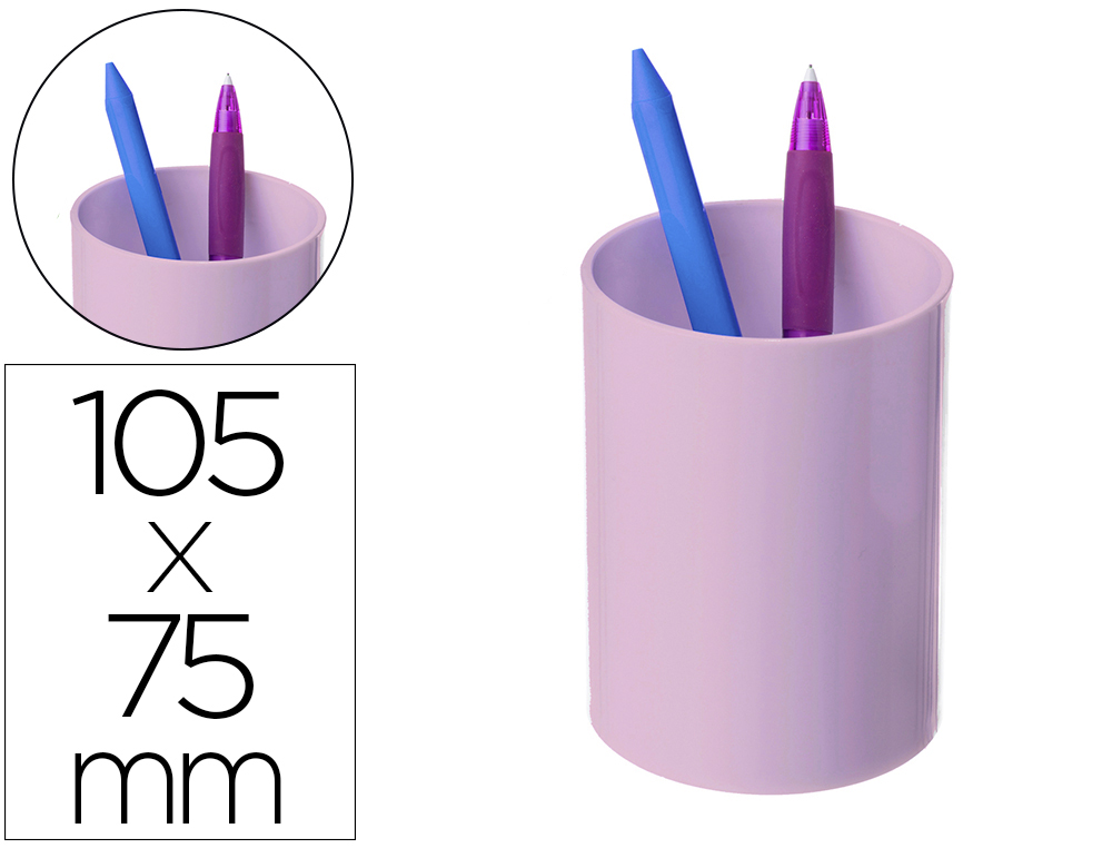 PORTA LAPIS ARCHIVO 2000 ECOGREEN PLASTICO 100% RECICLADO E RECICLAVEL COR ROSA PASTEL