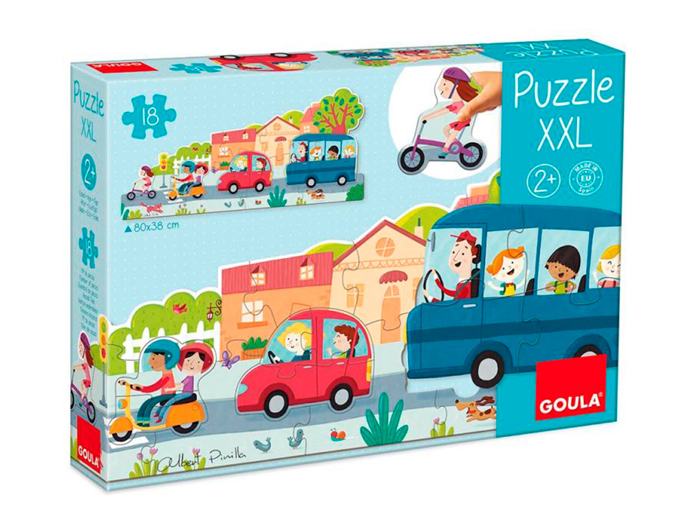PUZZLE GOULA XXL VEICULOS 18 PECAS