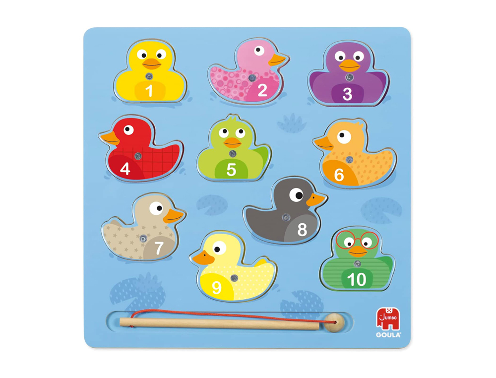 PUZZLE GOULA MADEIRA MAGNETICO 11 PECAS PATOS MAGICOS