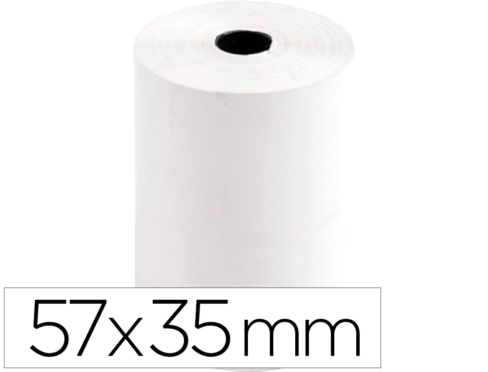 ROLO TERMICO PARA IMPRESSORA GREENING 57 MM LARGURA X 35 MM DIAMETRO PARA TPV SEM BISFENOL EM PAPEL DE 70 GR