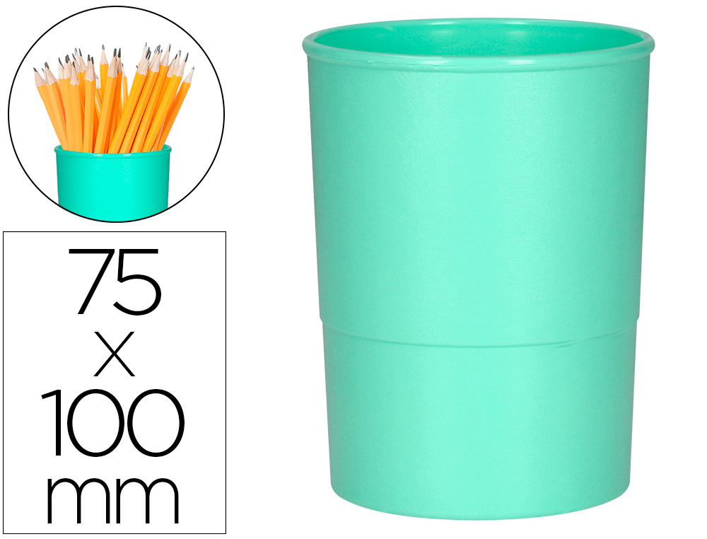 PORTA LAPIS Q-CONNECT PLASTICO MENTA