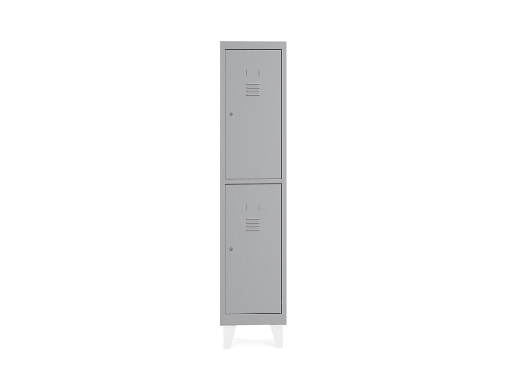 ARMARIO METALICO ROCADA 300 1 MODULO 2 PORTAS CINZA 330X500X1800 MM