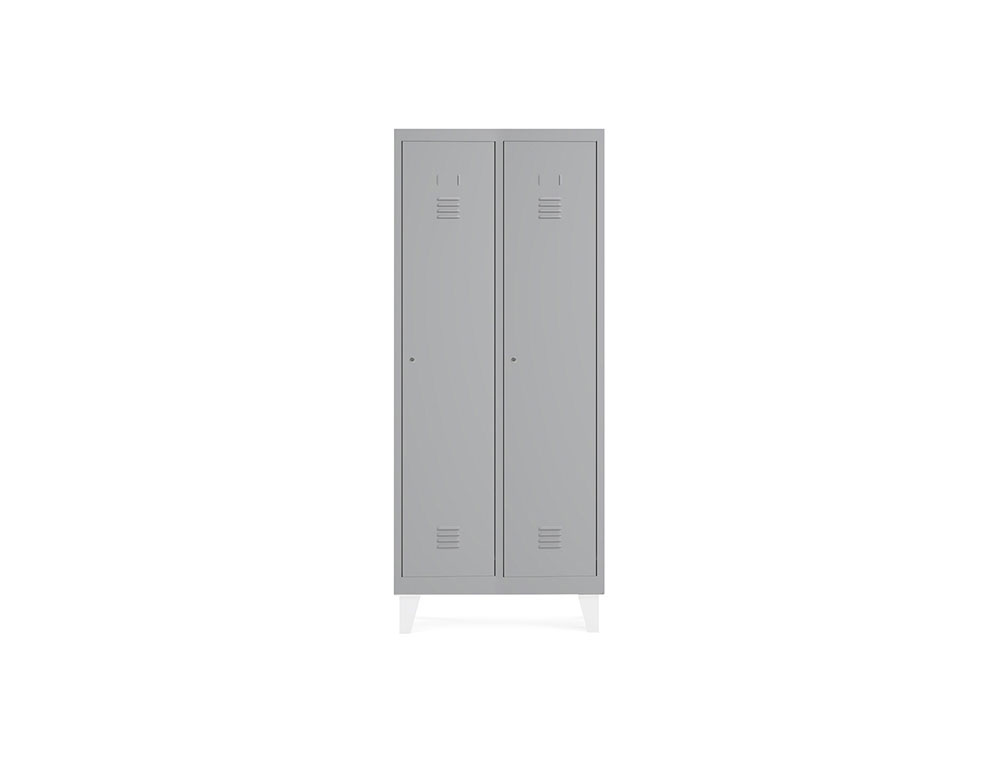 ARMARIO METALICO ROCADA 300 2 MODULOS X 1 PORTA CINZA 620X500X1800 MM