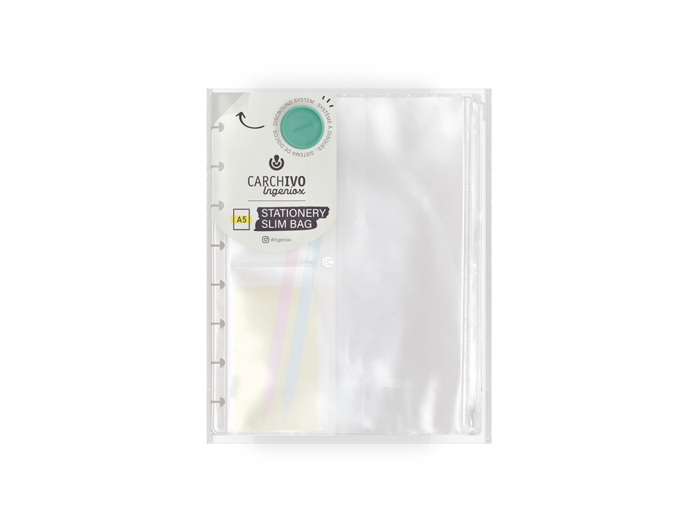 ESTOJO CARCHIVO INGENIOX SLIM BAG MY PLANS PARA PLANIFICADOR TAMANHO A5