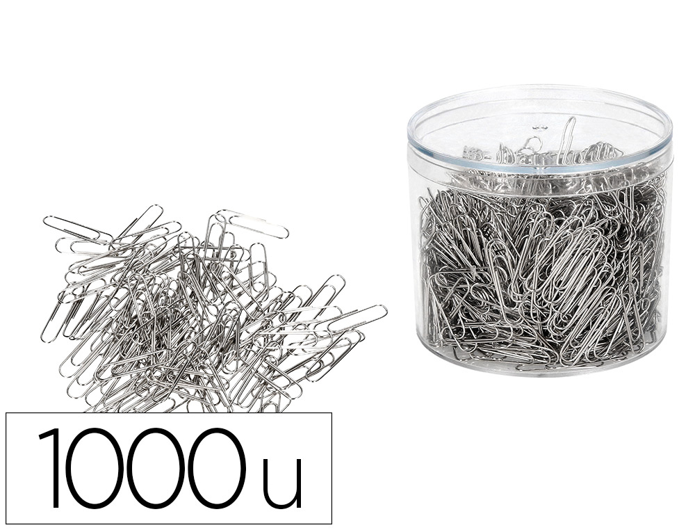 CLIPS N. 2, 33 MM CAIXA 1000 UNIDADES - NIQUELADOS