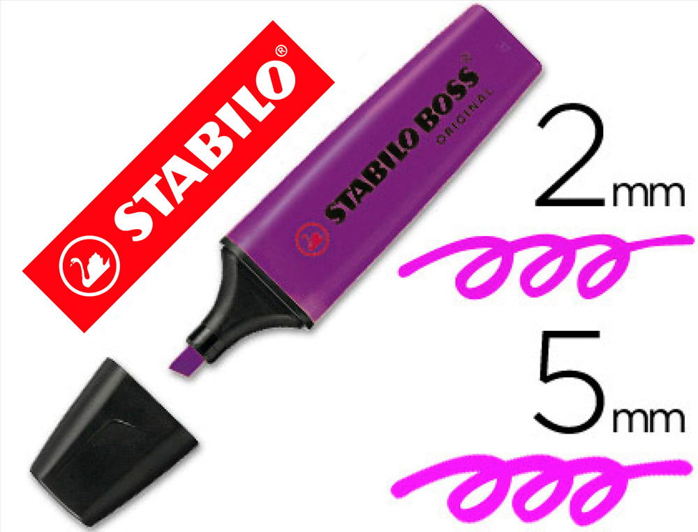 MARCADOR FLUORESCENTE STABILO BOSS 70 LAVANDA