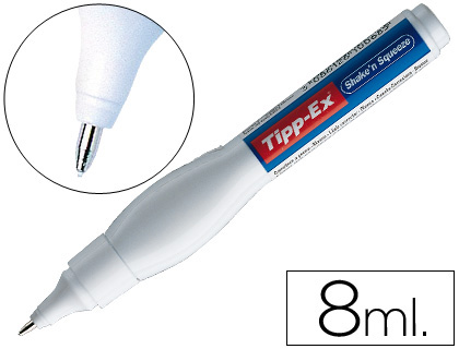 CORRETOR CANETA TIPP-EX, PONTA METALICA FINA, 8 ML