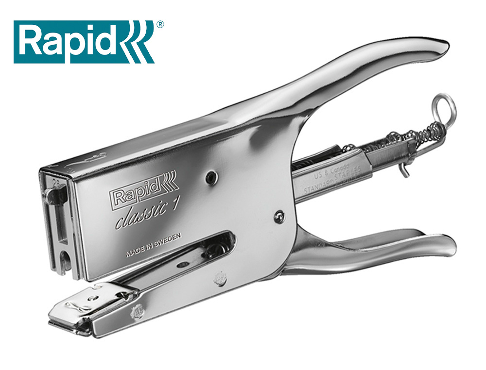 AGRAFADOR RAPID ALICATE K1 CAPACIDADE 40 FOLHAS USA AGRAFES 22/6 24/6 E 24/8