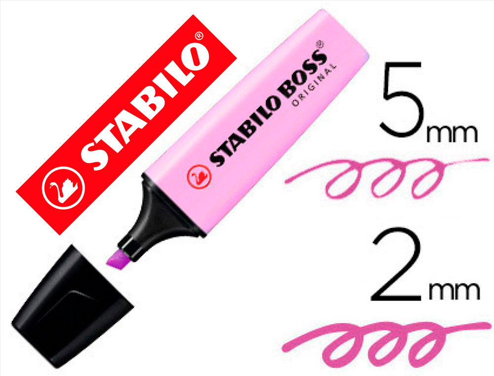 MARCADOR FLUORESCENTE STABILO BOSS 70 PASTEL BRISA VIOLETA