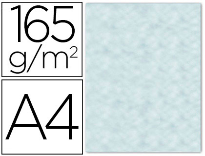 PAPEL DE COR LIDERPAPEL PERGAMINHO COM CANTOS A4 165 GR AZUL EMBALAGEM DE 25 FOLHAS